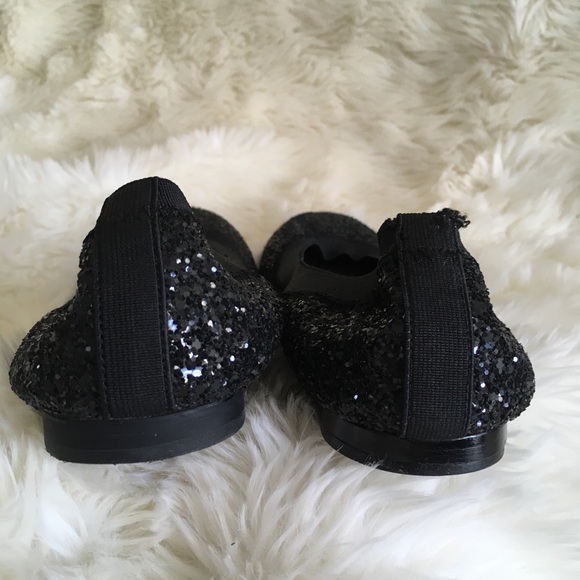 Stuart Weitzman Lastikon Glitter Ballet Flats - Picture 3 of 7